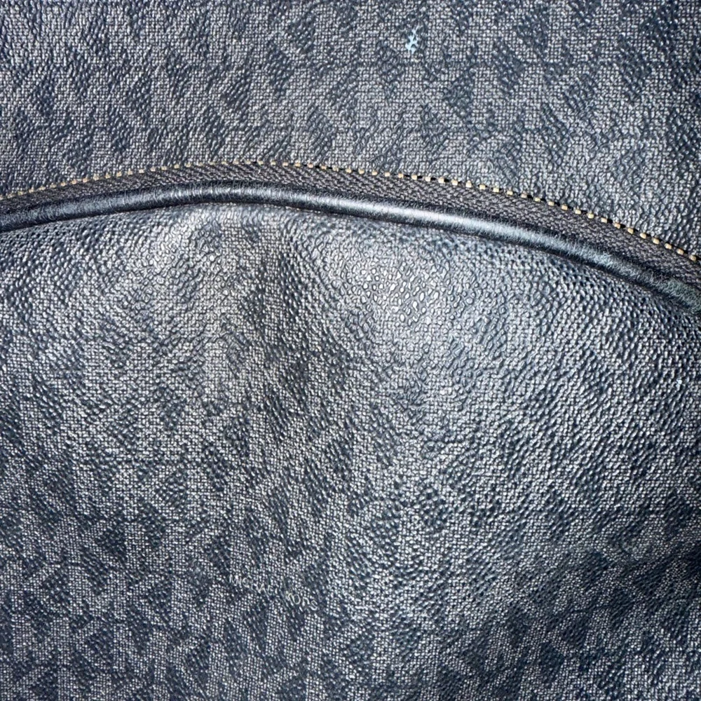 Michael Kors Black Backpack Sleek Design Pebbled Leather